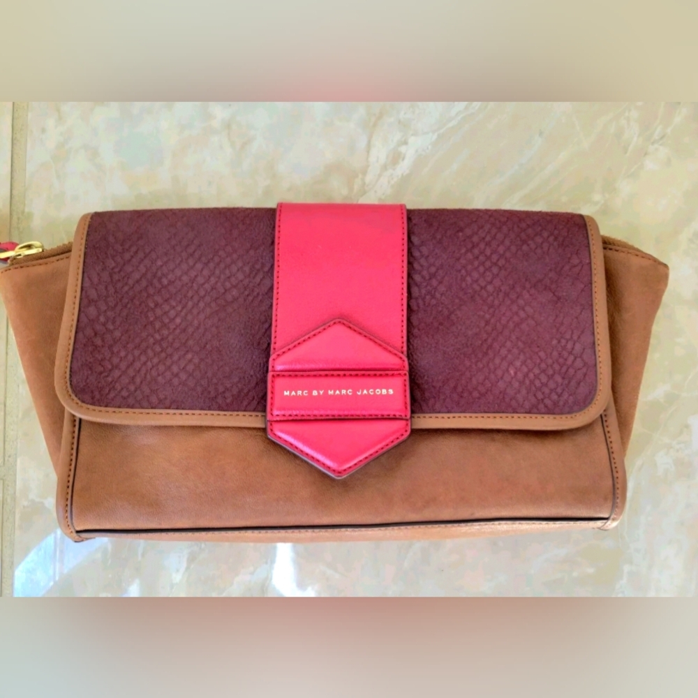 Marc By Marc Jacobs Tonal Leather Clutch